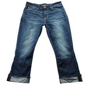 Signature By Levi Strauss & Co. Capri Jeans Womens 12 Blue Denim Modern Straight